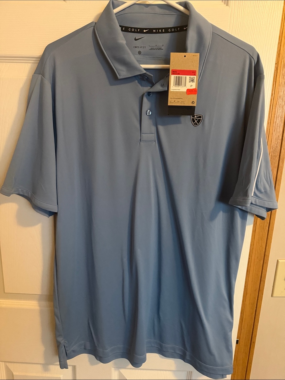 Nike Men’s Light Blue Dri-FIT Golf Polo